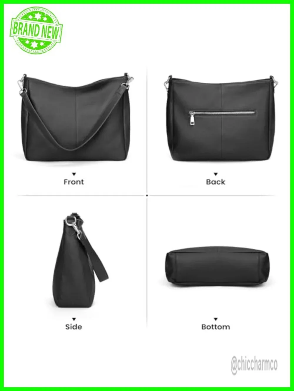 Soft Genuine Leather Hobo Bag Crossbody Shoulder Purse Women